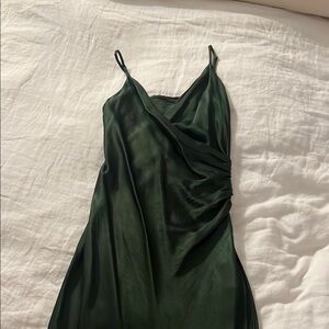 Elegant Green Slip Dress